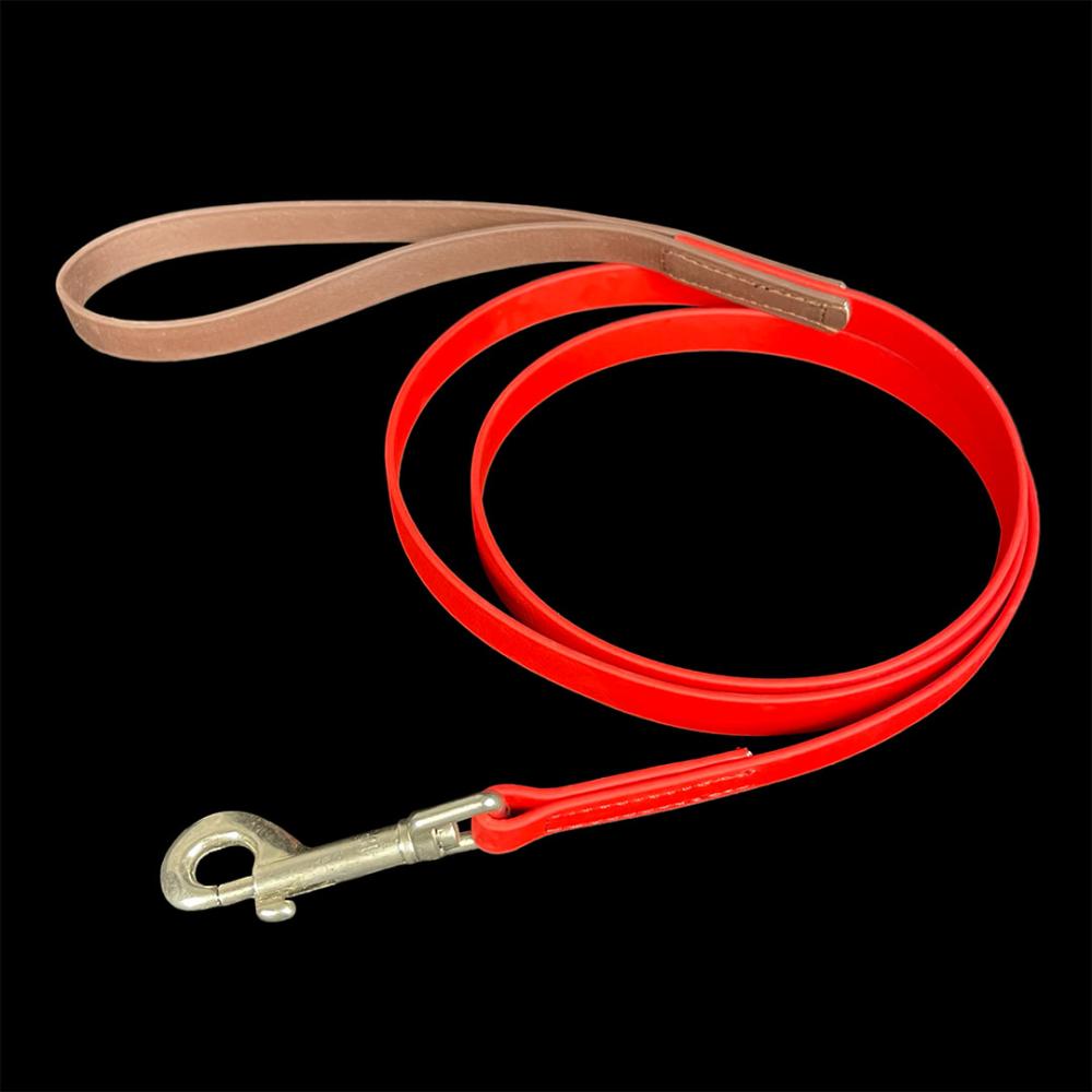 Hundeleine Basic mit Handschlaufen Grip, Rot 1,55m (AH23-571)