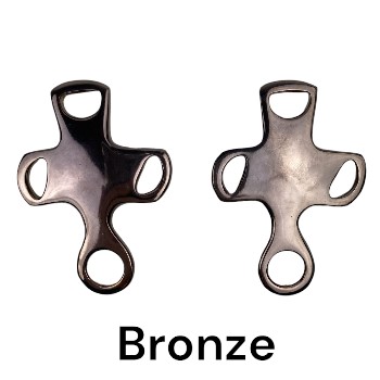 Mini-Hackamore mit längeren Anzügen  Bronze